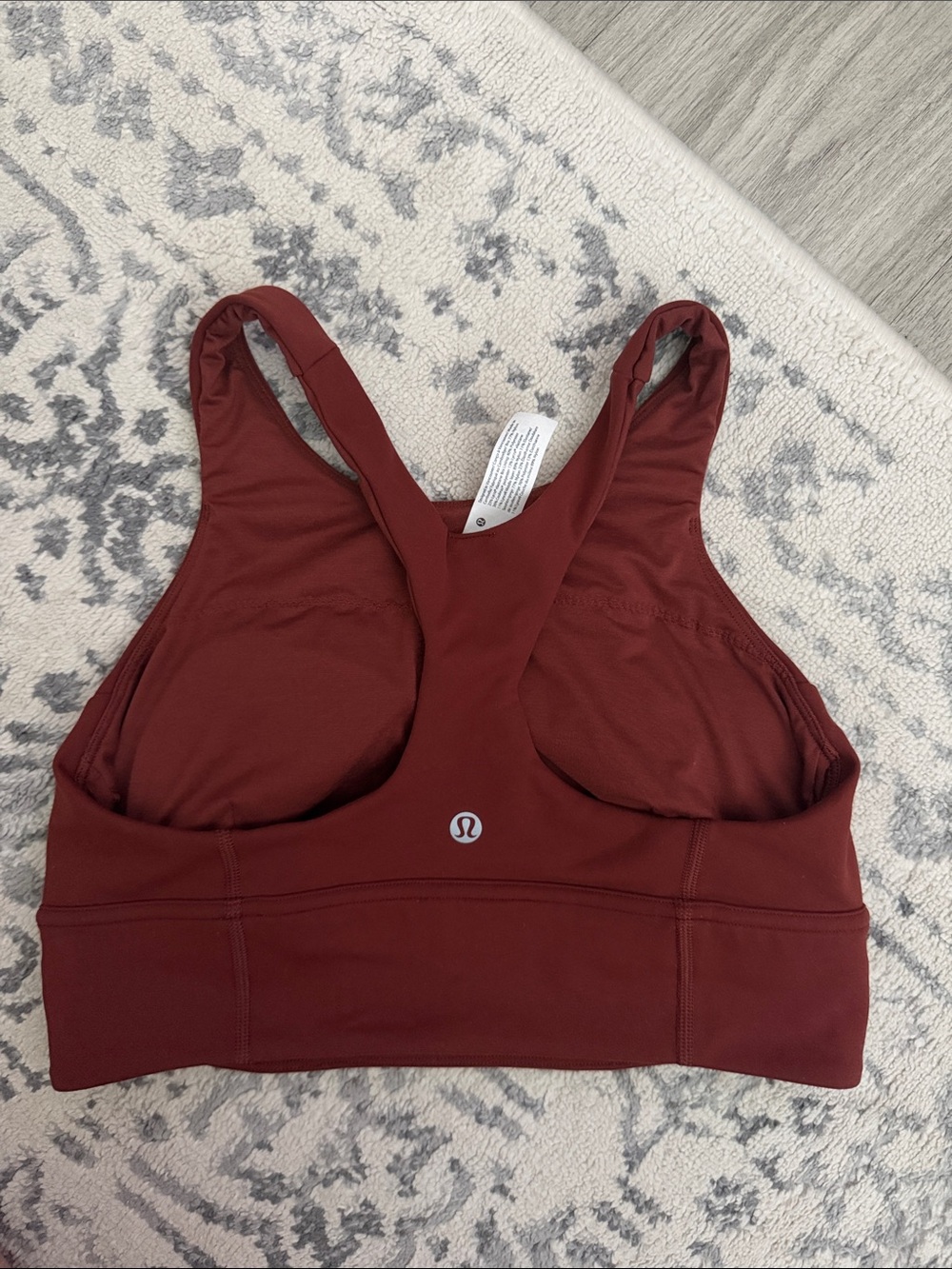 lululemon athletica High-Neck Sports Bralette - Deep Rust - Picture 2 of 4